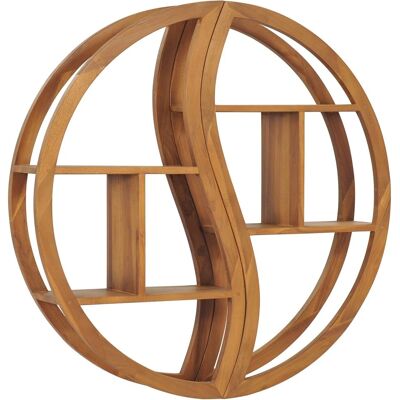 Nnevl - Yin Yang - Teak - Wandregal Nnevl - Yin Yang - Teak - Wandregal