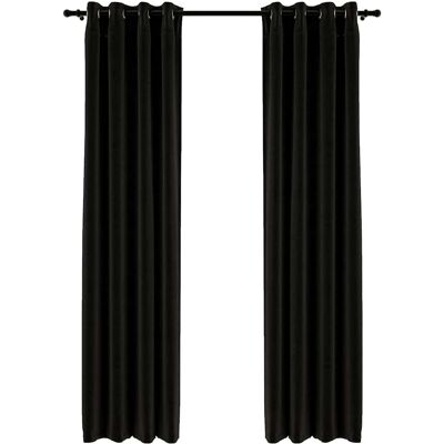 vidaXL Zasłony zaciemniające z lnu 2 szt. Antracyt 140x225 cm - Zasłony vidaXL Zasłony zaciemniające z lnu 2 szt. Antracyt 140x225 cm - Zasłony