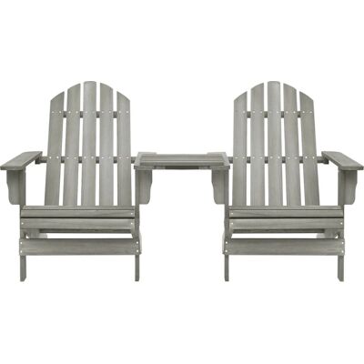 vidaXL Garten Adirondack Stuhl mit Tisch - Gartenmöbel vidaXL Garten Adirondack Stuhl mit Tisch - Gartenmöbel
