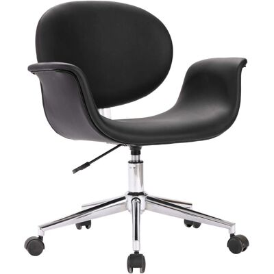 vidaXL Bürostuhl - Ergonomisch Schwarzes Kunstleder - Modernes Büro vidaXL Bürostuhl - Ergonomisch Schwarzes Kunstleder - Modernes Büro
