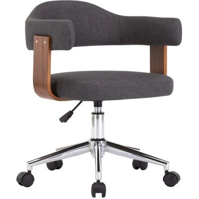 vidaXL Grauer Drehbarer Bürostuhl - Bürostuhl - Modern & Ergonomisch vidaXL Grauer Drehbarer Bürostuhl - Bürostuhl - Modern & Ergonomisch