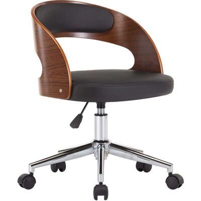VidaXL 3054842 Bürostuhl - Ergonomisch, Schwarz Kunstleder, Höhenverstellbar VidaXL 3054842 Bürostuhl - Ergonomisch, Schwarz Kunstleder, Höhenverstellbar