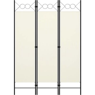 vidaXL Paravent 3 Panneaux Blanc 120x180 cm - Paravent - Publicité vidaXL Paravent 3 Panneaux Blanc 120x180 cm - Paravent - Publicité