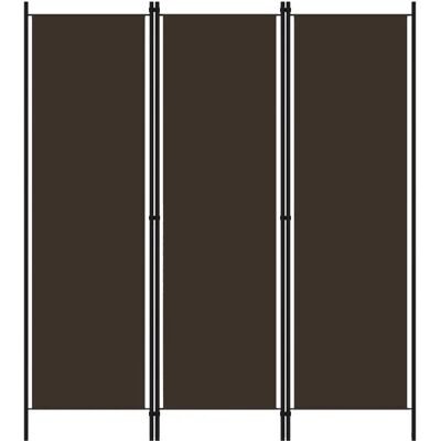 vidaXL 3-Delige Room Divider Bruin - Room Divider vidaXL 3-Delige Room Divider Bruin - Room Divider