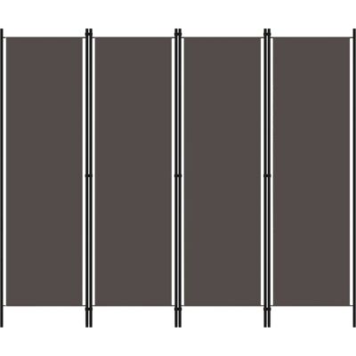 vidaXL 4-Panel Kamerverdeler - Scheidingswand vidaXL 4-Panel Kamerverdeler - Scheidingswand