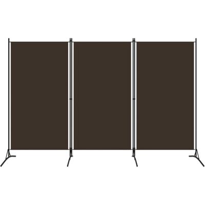 vidaXL Paravent 3 panneaux marron 260x180 cm Séparateur de pièce - Publicité vidaXL Paravent 3 panneaux marron 260x180 cm Séparateur de pièce - Publicité
