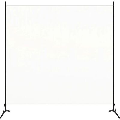 vidaXL 175x180 cm Krémová bílá látková dělící stěna - Dělící stěna vidaXL 175x180 cm Krémová bílá látková dělící stěna - Dělící stěna