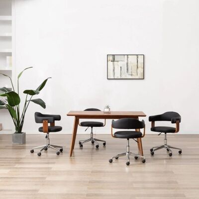 Maisonchic Modello - Sedie da pranzo girevoli - Moderno, Nero Maisonchic Modello - Sedie da pranzo girevoli - Moderno, Nero