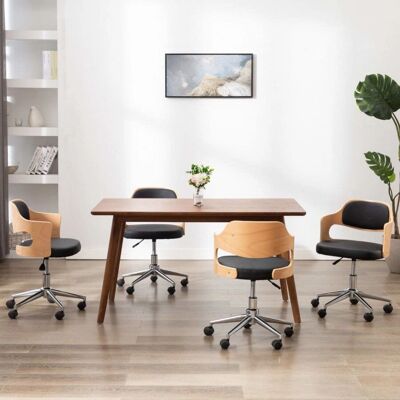 vidaXL Model 3054936 - Modern Zwarte Eetkamerstoelen Set 4 vidaXL Model 3054936 - Modern Zwarte Eetkamerstoelen Set 4
