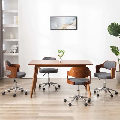 vidaXL 4 Stk Graue Drehbare Esszimmerstühle - Küche & Essbereich vidaXL 4 Stk Graue Drehbare Esszimmerstühle - Küche & Essbereich