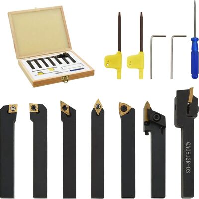 vidaXL Modèle 70 mm Insert Filetage en Acier - Set d'Outils de Tournage vidaXL Modèle 70 mm Insert Filetage en Acier - Set d'Outils de Tournage