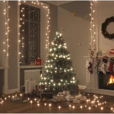 vidaXL Lichterkette mit 2000 LEDs - Innen & Außen - 200m - Warmweiß vidaXL Lichterkette mit 2000 LEDs - Innen & Außen - 200m - Warmweiß