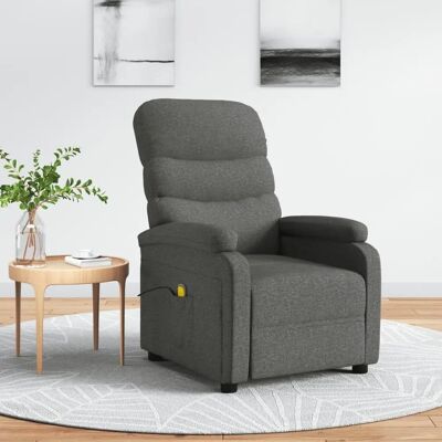 Chaise de Massage vidaXL - Relaxation et Vibrations - Gris - Publicité Chaise de Massage vidaXL - Relaxation et Vibrations - Gris - Publicité