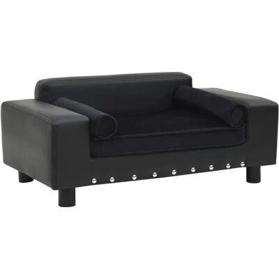 vidaxl Hundesofa - Schwarz - Kleine Haustierbett für Katzen & Hunde vidaxl Hundesofa - Schwarz - Kleine Haustierbett für Katzen & Hunde