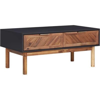 vidaXL Acaciahouten Salontafel - 90x50x40 cm - Landelijk Stijl vidaXL Acaciahouten Salontafel - 90x50x40 cm - Landelijk Stijl