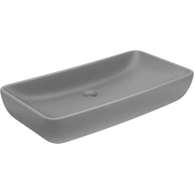 vidaXL Luksusowa prostokątna ceramiczna umywalka - Ceramika vidaXL Luksusowa prostokątna ceramiczna umywalka - Ceramika