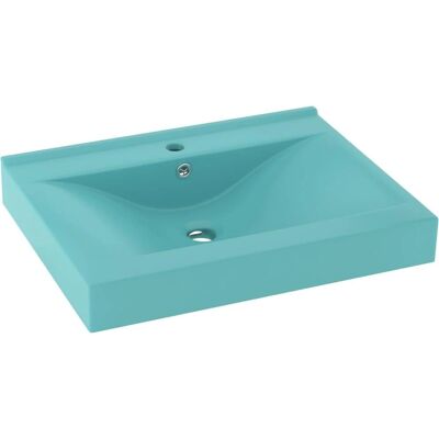 vidaXL Luxury Basin with Faucet Hole Light Green - Basin vidaXL Luxury Basin with Faucet Hole Light Green - Basin