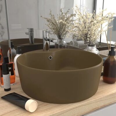 vidaXL Luxus-Waschtisch mit Überlauf - 36x13 cm Keramik vidaXL Luxus-Waschtisch mit Überlauf - 36x13 cm Keramik
