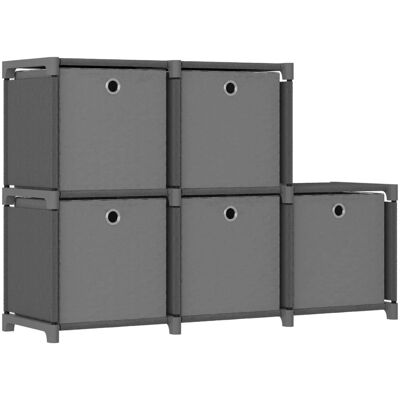 vidaXL Wohnzimmerschrank mit 5 Boxen - Stauraumschrank vidaXL Wohnzimmerschrank mit 5 Boxen - Stauraumschrank