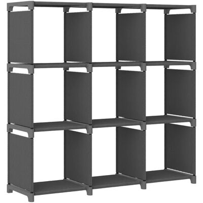 vidaXL Würfelregal mit 9 Fächern - Bücherregal vidaXL Würfelregal mit 9 Fächern - Bücherregal