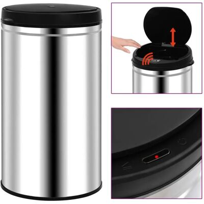 vidaXL Automatischer Sensors-Abfalleimer 60L Edelstahl - Mülleimer vidaXL Automatischer Sensors-Abfalleimer 60L Edelstahl - Mülleimer
