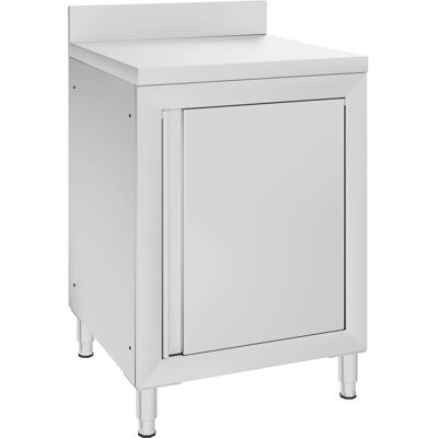 vidaXL Arbeitstisch aus Edelstahl mit Schrank - Work Table vidaXL Arbeitstisch aus Edelstahl mit Schrank - Work Table