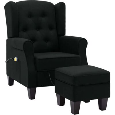 Sillón de Masaje Eléctrico VidaXL - Confort Profundo - Negro Sillón de Masaje Eléctrico VidaXL - Confort Profundo - Negro