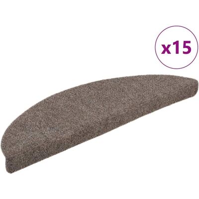 vidaXL Treppenteppiche Selbstklebend 15 Stück Creme 65x21x4cm vidaXL Treppenteppiche Selbstklebend 15 Stück Creme 65x21x4cm