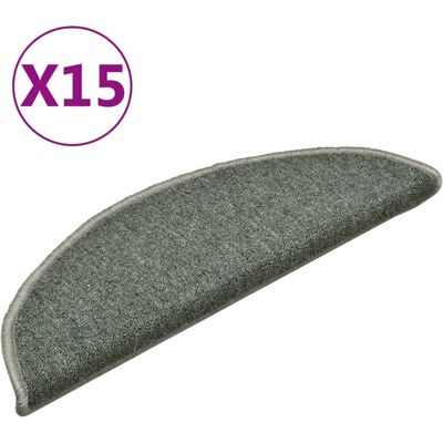 vidaXL 15x Traptreden Tapijt Donker Groen Bescherming voor Huisdecoratie vidaXL 15x Traptreden Tapijt Donker Groen Bescherming voor Huisdecoratie