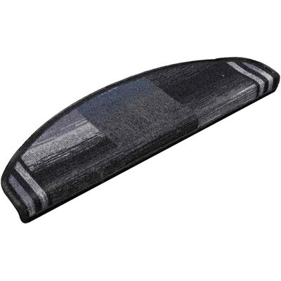 vidaXL Trapmatten Zelfklevend 15 stuks Zwart en Grijs - Type Trap vidaXL Trapmatten Zelfklevend 15 stuks Zwart en Grijs - Type Trap