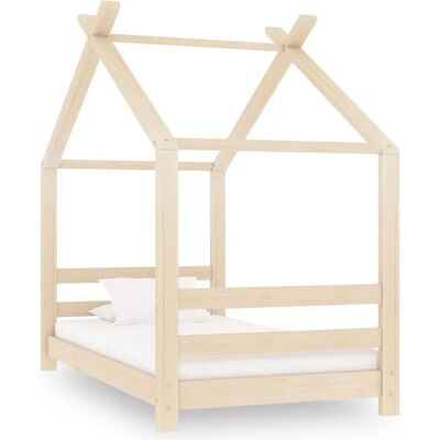 vidaXL Kinderbedframe van massief dennenhout 70x140 cm - Kinderbed vidaXL Kinderbedframe van massief dennenhout 70x140 cm - Kinderbed