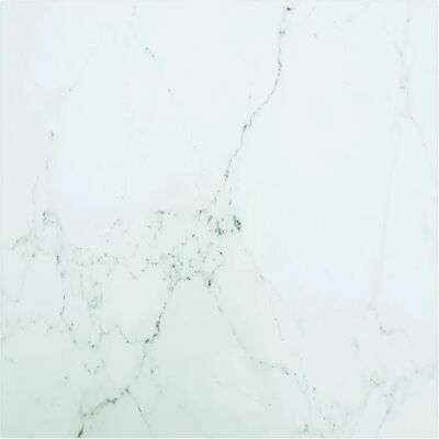 vidaXL 322254 Tisch - Sicherheitsglas Marmor Weiß 50x50 cm vidaXL 322254 Tisch - Sicherheitsglas Marmor Weiß 50x50 cm