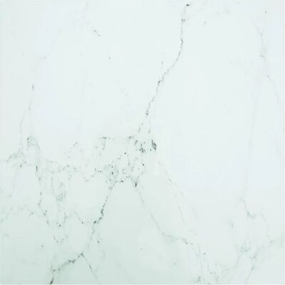 vidaXL 322257 Weiße Marmor Glas Tischplatte - Tischart vidaXL 322257 Weiße Marmor Glas Tischplatte - Tischart