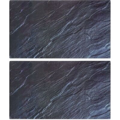 vidaXL Schneidebretter 2 Stück - Schwarz - Küche vidaXL Schneidebretter 2 Stück - Schwarz - Küche