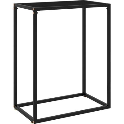 vidaXL Konsoletisch Schwarz 60x35x75 cm Sicherheitsglas vidaXL Konsoletisch Schwarz 60x35x75 cm Sicherheitsglas