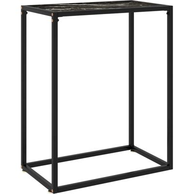 vidaXL Konsoztisch Schwarz 60x35x75 cm Gehärtetes Glas - Konsoztisch vidaXL Konsoztisch Schwarz 60x35x75 cm Gehärtetes Glas - Konsoztisch
