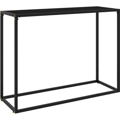 vidaXL Konsoletisch Schwarz 100x35x75 cm Gehärtetes Glas - Konsoletisch vidaXL Konsoletisch Schwarz 100x35x75 cm Gehärtetes Glas - Konsoletisch