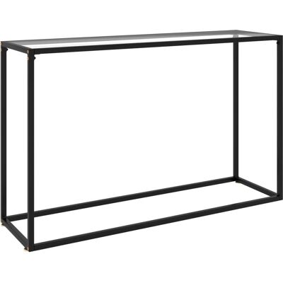 Table console en verre transparent vidaXL - Design moderne Table console en verre transparent vidaXL - Design moderne