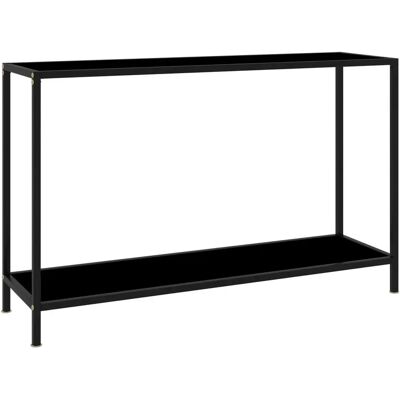 vidaXL Konsole Schwarz 120x35x75 cm Sicherheitsglas - Konsole vidaXL Konsole Schwarz 120x35x75 cm Sicherheitsglas - Konsole