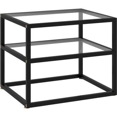 VIDAXL - Läpinäkyvä lämpökäsitelty lasipöytä 50x40x40 cm VIDAXL - Läpinäkyvä lämpökäsitelty lasipöytä 50x40x40 cm