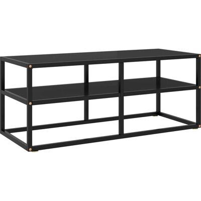 vidaXL 322856 TV-Schränk Black mit Schwarzglas - Modernes Design vidaXL 322856 TV-Schränk Black mit Schwarzglas - Modernes Design