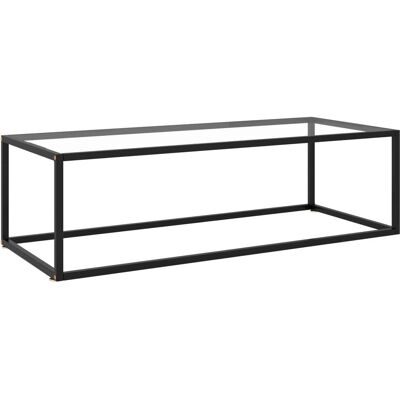 vidaXL Musta karkaistulla lasilla varustettu sohvapöytä 120x50x35 cm - Sohvapöytä vidaXL Musta karkaistulla lasilla varustettu sohvapöytä 120x50x35 cm - Sohvapöytä