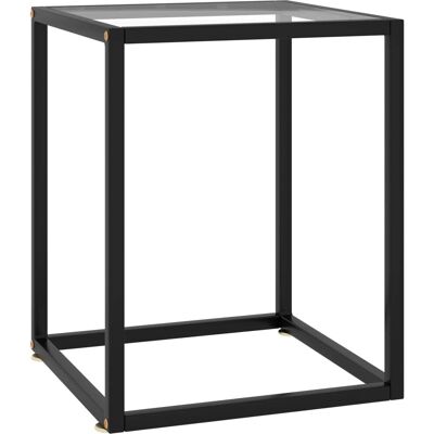 vidaXL Schwarzer Couchtisch mit Sicherheitsglas - Couchtisch vidaXL Schwarzer Couchtisch mit Sicherheitsglas - Couchtisch