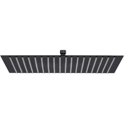 vidaXL Edelstahl Regenbrause 50x50 cm - Quadratisch Schwarz - Duschkopf vidaXL Edelstahl Regenbrause 50x50 cm - Quadratisch Schwarz - Duschkopf