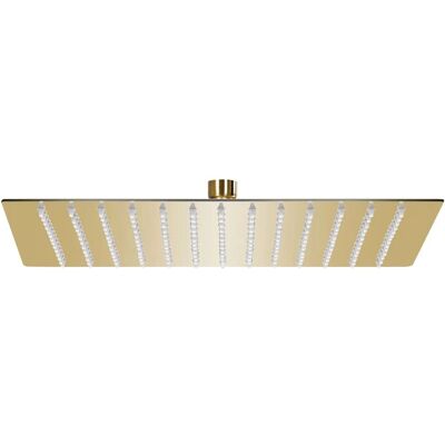 vidaXL Edelstahl Regen Shower Kopf 30x30 cm Quadratisch Gold - Duschkopf vidaXL Edelstahl Regen Shower Kopf 30x30 cm Quadratisch Gold - Duschkopf