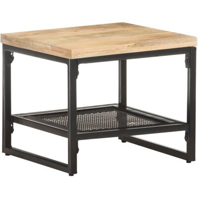 vidaXL Massiv Mango-Holz Beistelltisch - Kaffee/Seiten Tisch - Braun vidaXL Massiv Mango-Holz Beistelltisch - Kaffee/Seiten Tisch - Braun