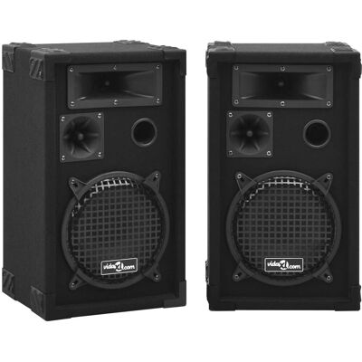vidaXL 2x Professionelle Passive Hifi Bühnenlautsprecher 800 W Schwarz - Lautsprecher vidaXL 2x Professionelle Passive Hifi Bühnenlautsprecher 800 W Schwarz - Lautsprecher