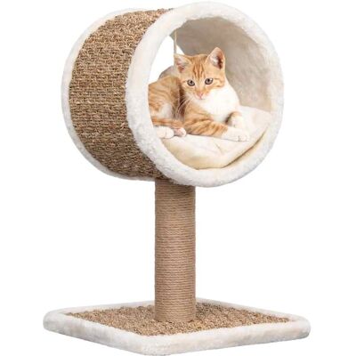 vidaXL Kratzbaum mit Tunnel und Spielzeug - 56 cm - Kratzbaum für Katzen vidaXL Kratzbaum mit Tunnel und Spielzeug - 56 cm - Kratzbaum für Katzen