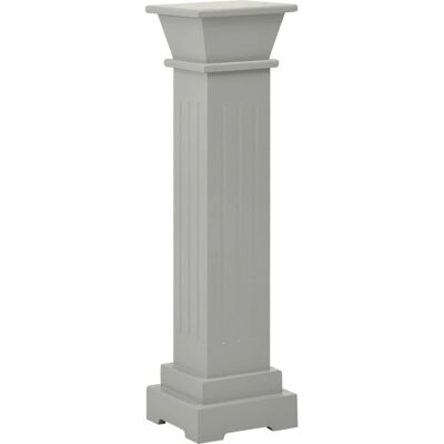 vidaXL Klassiek vierkant pilaar plantenstandaard grijs MDF - Plantensoort vidaXL Klassiek vierkant pilaar plantenstandaard grijs MDF - Plantensoort