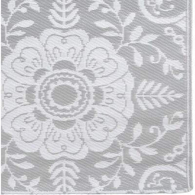 vidaXL Outdoor Teppich hellgrau 160x230 cm PP Terrassenläufer Balkon Decke - Outdoor Teppich vidaXL Outdoor Teppich hellgrau 160x230 cm PP Terrassenläufer Balkon Decke - Outdoor Teppich